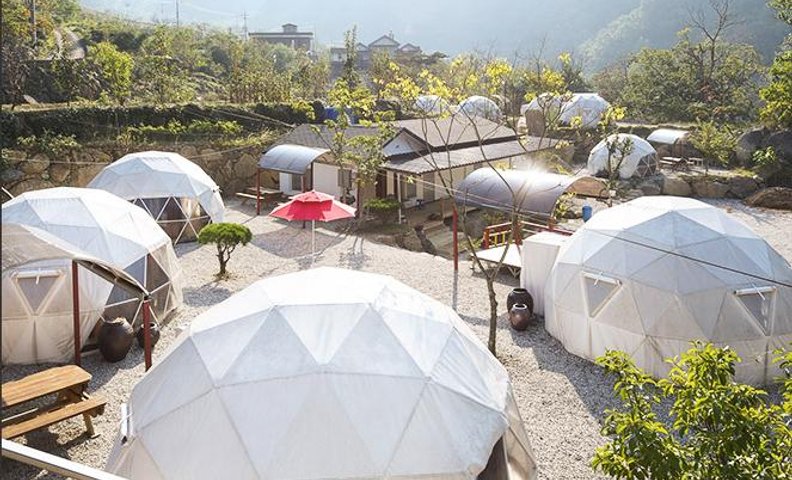 함양 지리산 칠선계곡 글램핑