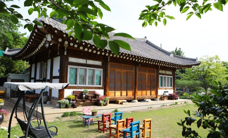 담양 꽃과한옥