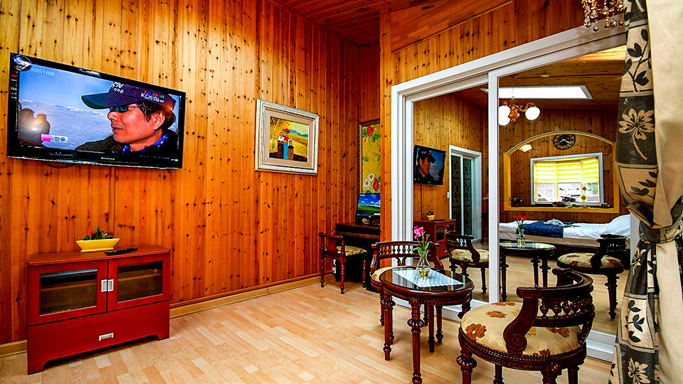 홍천 통나무 펜션 /