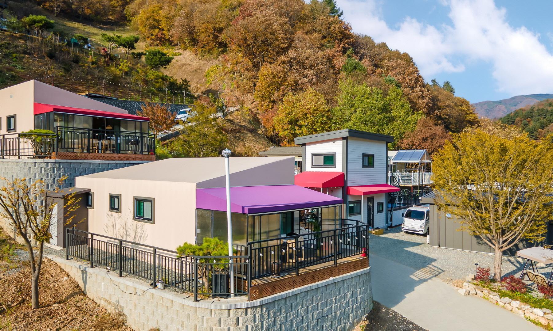 가평 또바기 애견 동반 스파 글램핑 카라반 펜션 / 