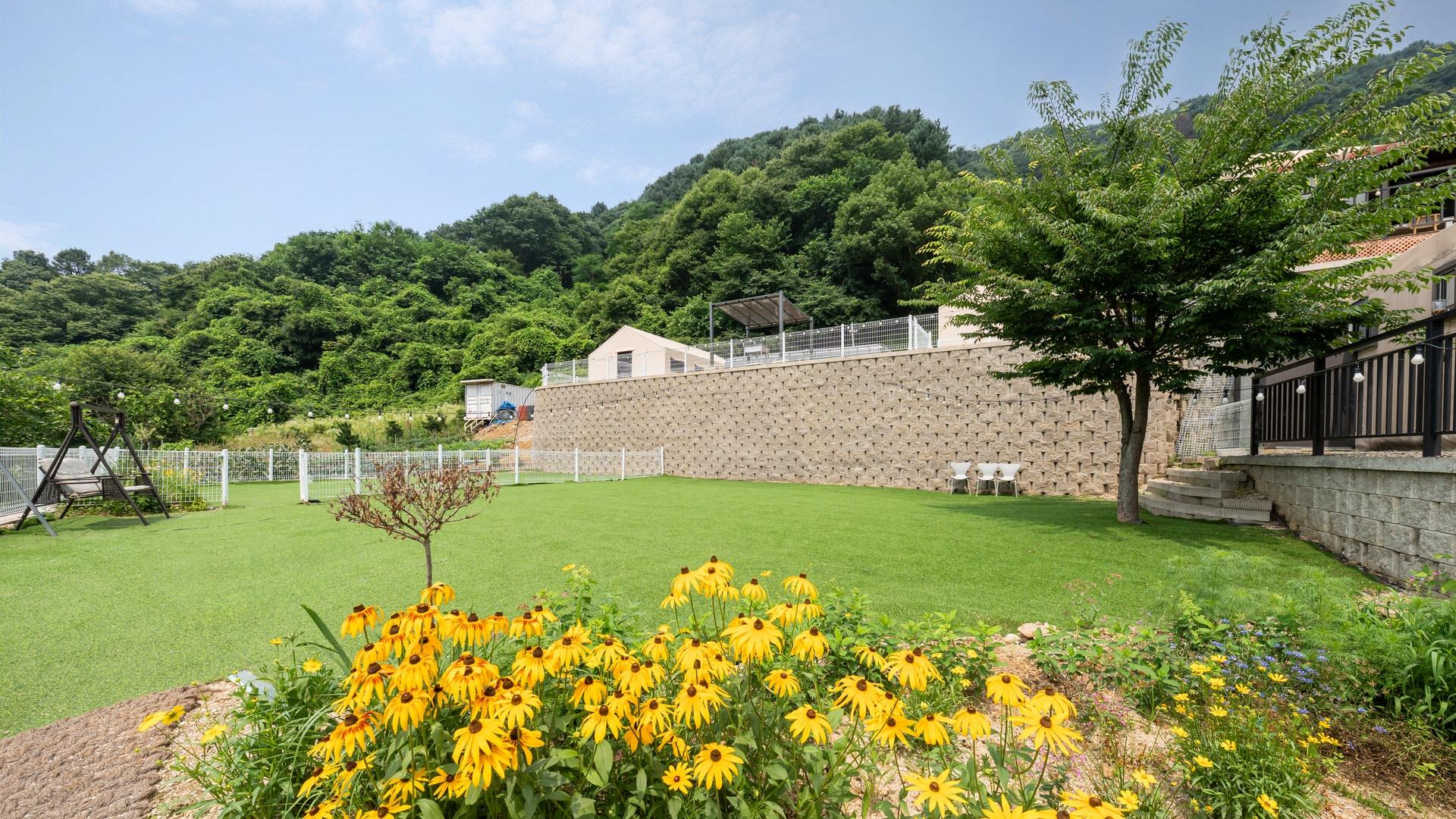 가평 또바기 애견 동반 스파 글램핑 카라반 펜션 / 