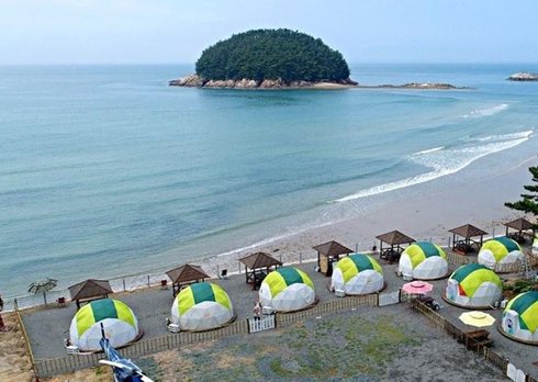 충남 태안 글램핑 만리포해수욕장 바다감성(글램키오) 가족여행으로 추천!